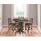 International Concepts 36 in. Solid Wood Round Extension Dining Table with 4 Counter Height Stools in Hickory/Washed Coal K45-36RXT-23-S6172-4 - alternate 5